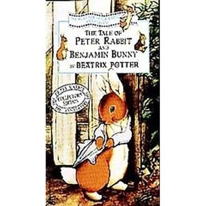 The Tale of Peter Rabbit & Benjamin Bunny Beatrix Potter 93 VHS Rare Yellow Case